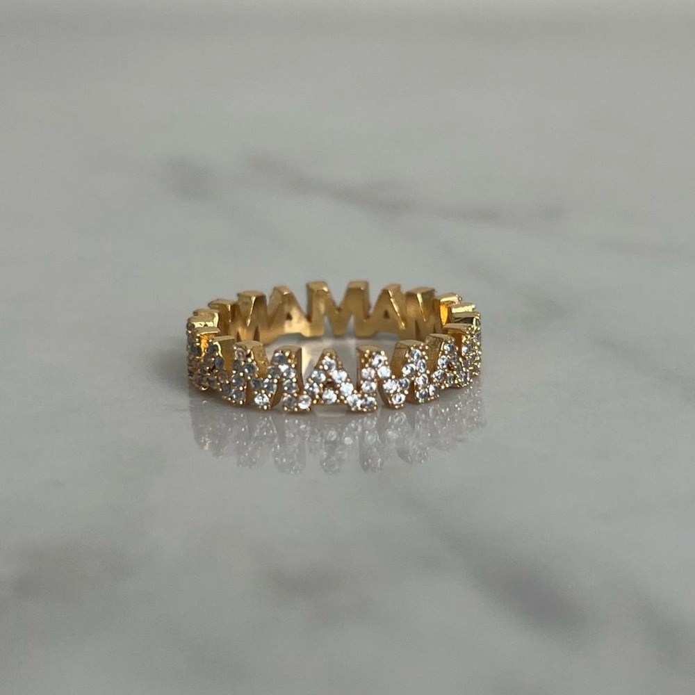 Fossil “Mama” Ring Size 8